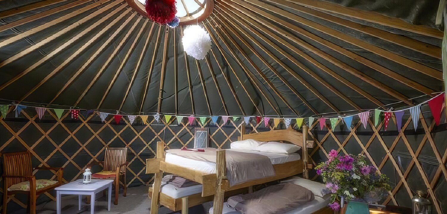 Yurt camping yorkshire hotsell
